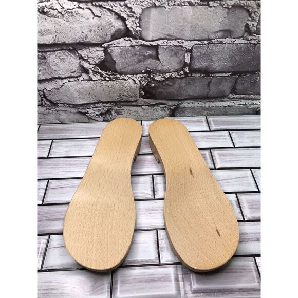 New! Wooden Soles Women Sz 37EU/8.5M US Made in Italy Shoe Repair - Picture 16 of 16